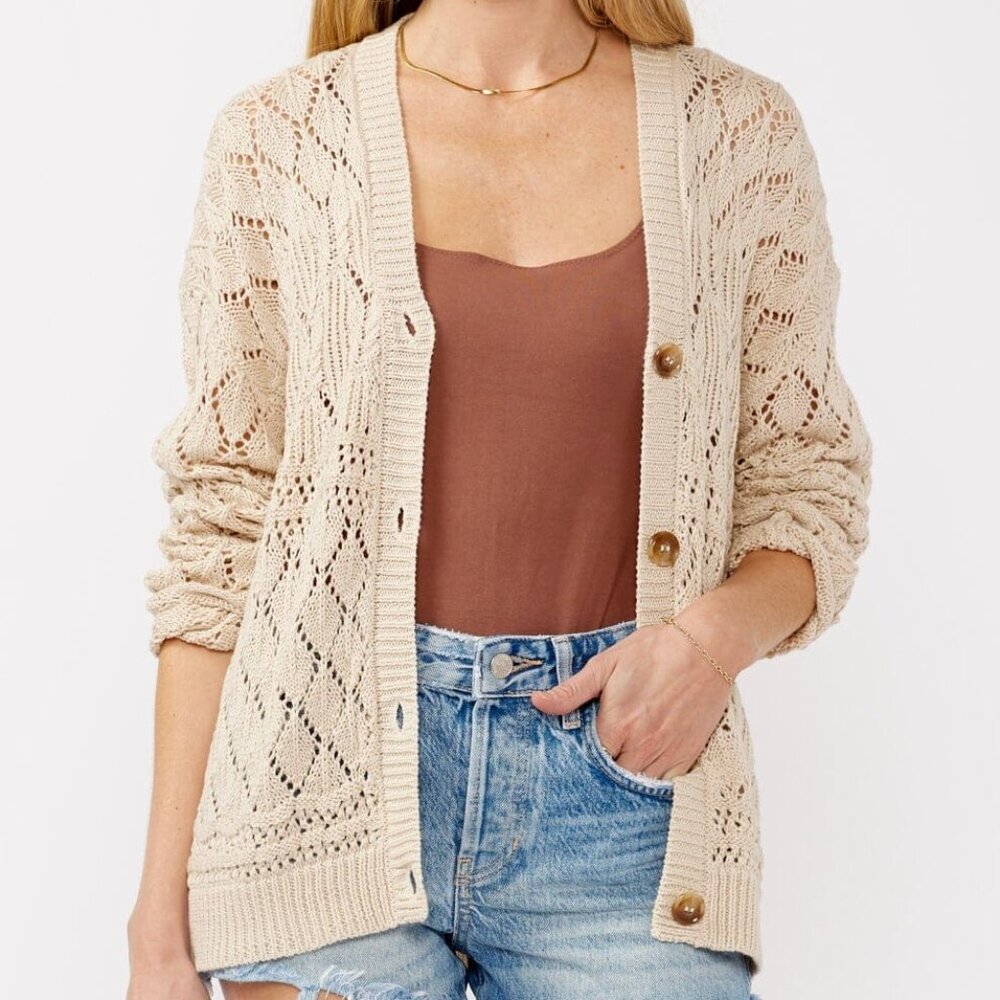 Out and About Pointelle Cardigan